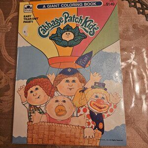 NWOT Vintage Cabbage Patch Giant Coloring Book